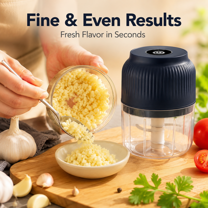 🔥 LAST DAY—BUY 2 GET 1 FREE 🔋 Mini Electric Food Chopper – USB RECHARGEABLE 🌶️🧄