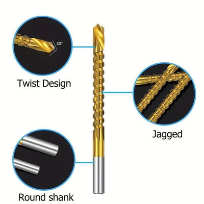🔥 Last Day Buy 1 Get 1 🔥 Ultra-Practical Titanium-Coated Drill Bit Set 🔧