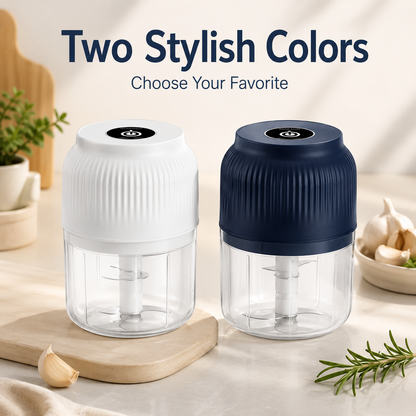 🔥 LAST DAY—BUY 2 GET 1 FREE 🔋 Mini Electric Food Chopper – USB RECHARGEABLE 🌶️🧄