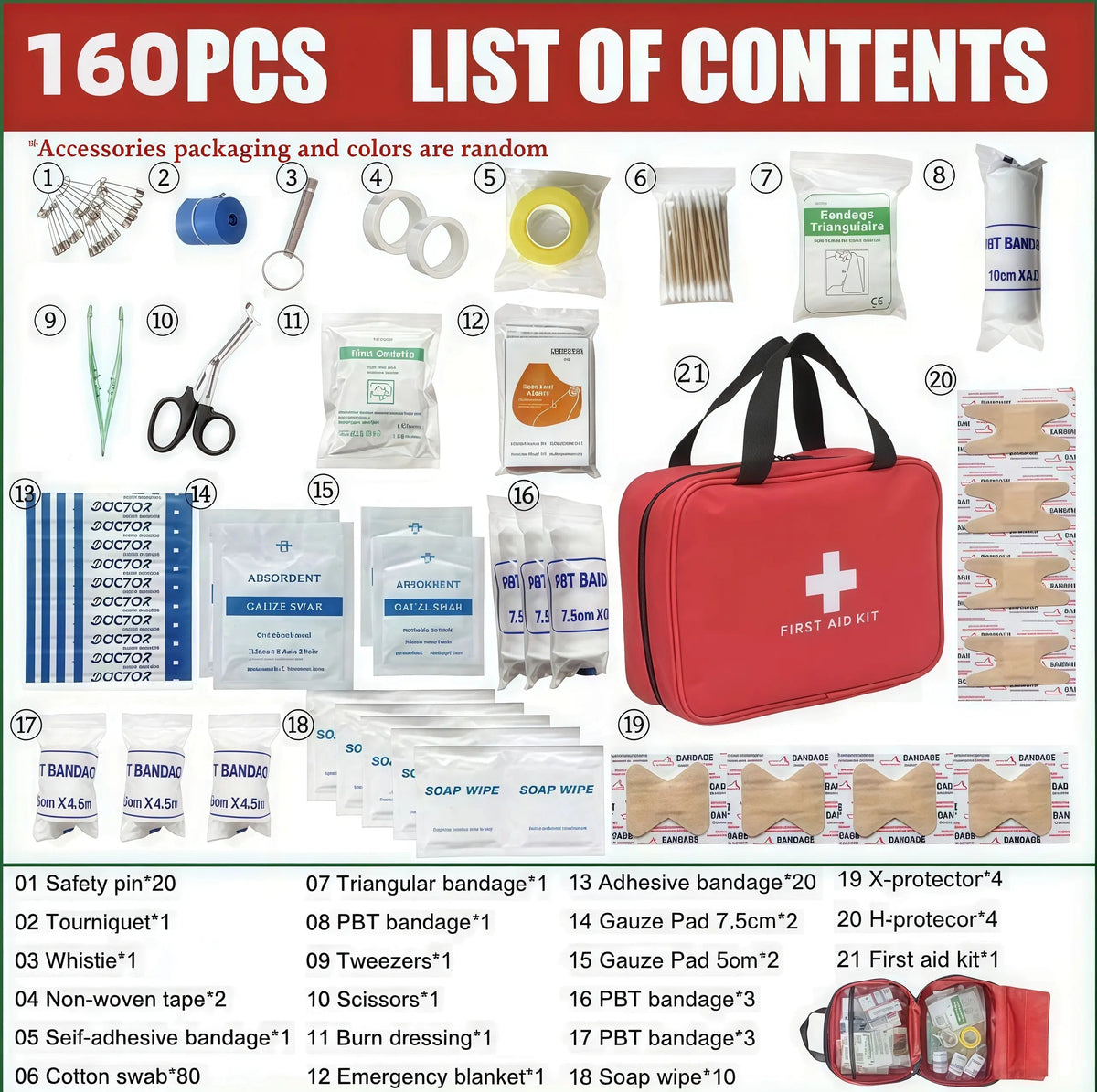 330-Piece Waterproof First Aid Kit 🩹