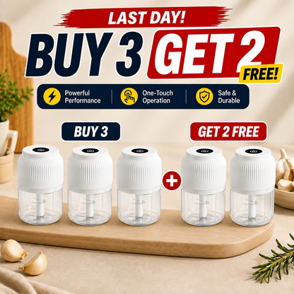 🔥 LAST DAY—BUY 2 GET 1 FREE 🔋 Mini Electric Food Chopper – USB RECHARGEABLE 🌶️🧄