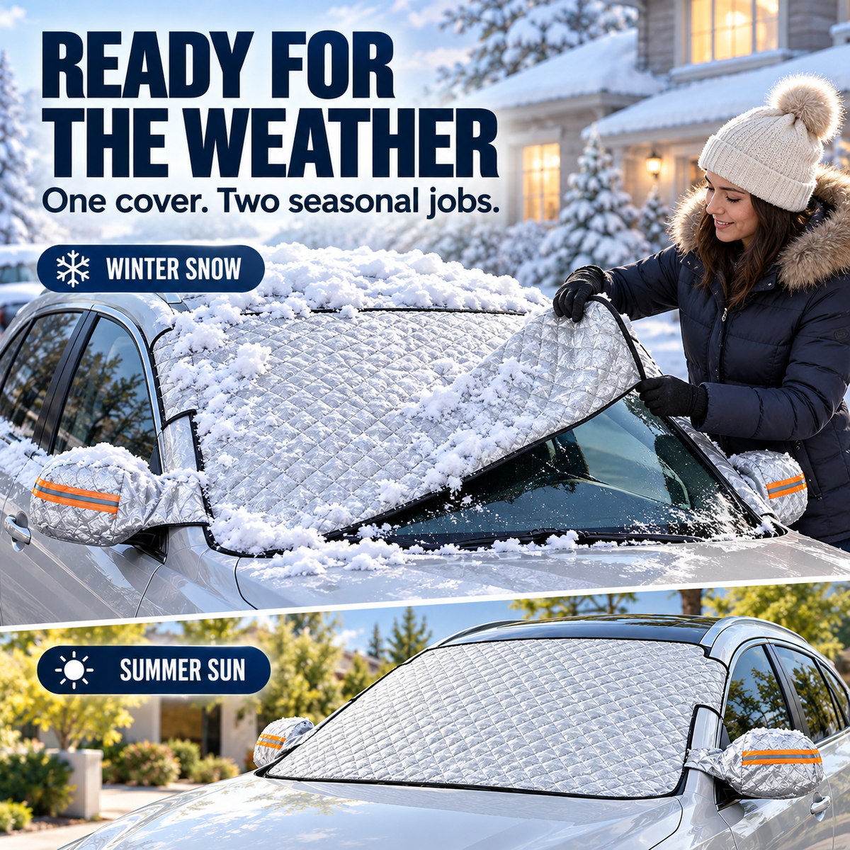 Windshield Snow Cover – All-Season Car Shield