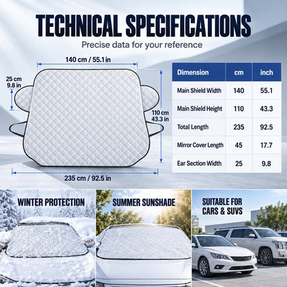 Windshield Snow Cover – All-Season Car Shield