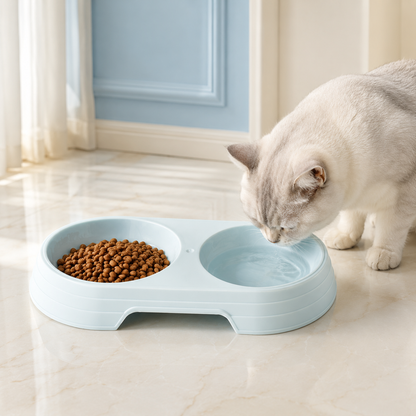 Double Pet Feeding Bowl