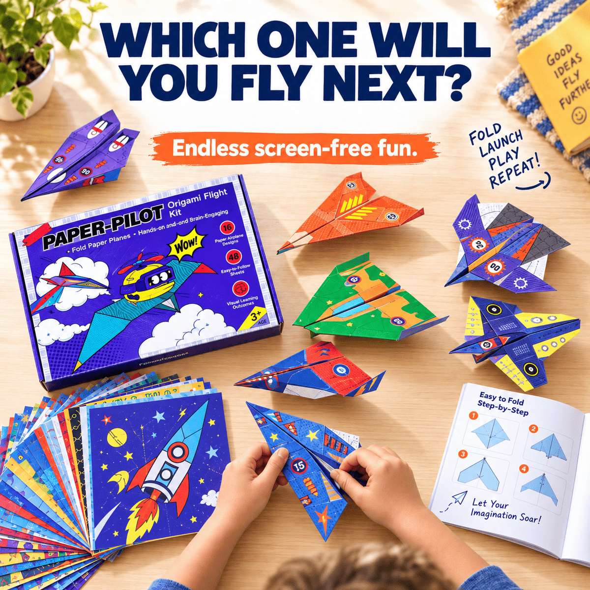 Kids' DIY Paper Airplane Craft Set